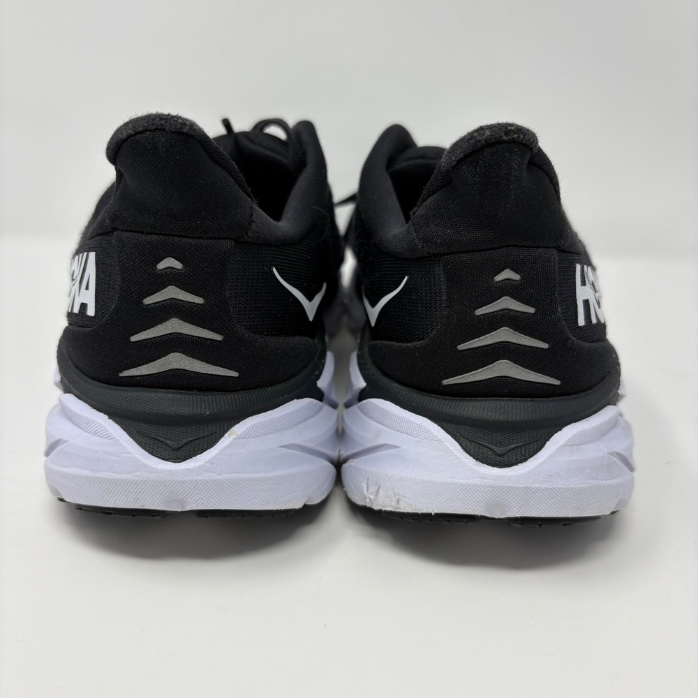 Hoka Clifton 8 Women's Size 8 Black White Athletic Running Shoes (1119394 BWHT) - Picture 7 of 8